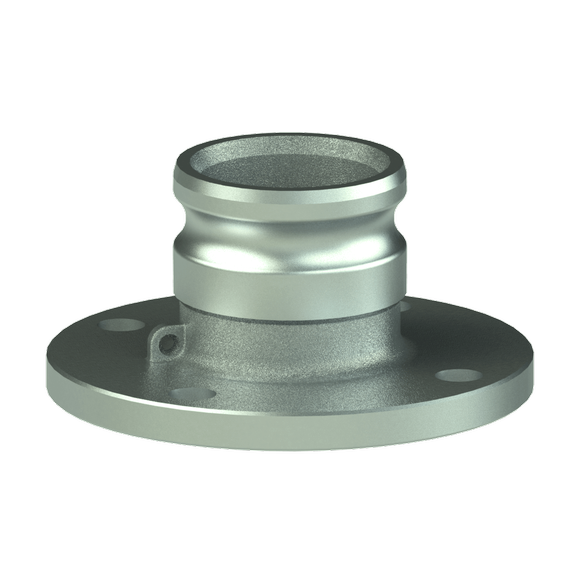 PFA-Pipe Flange Adapter GOV, Green Anodized Alum